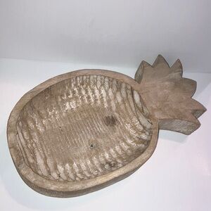 Wooden Pineapple‎ Shaped Bowl